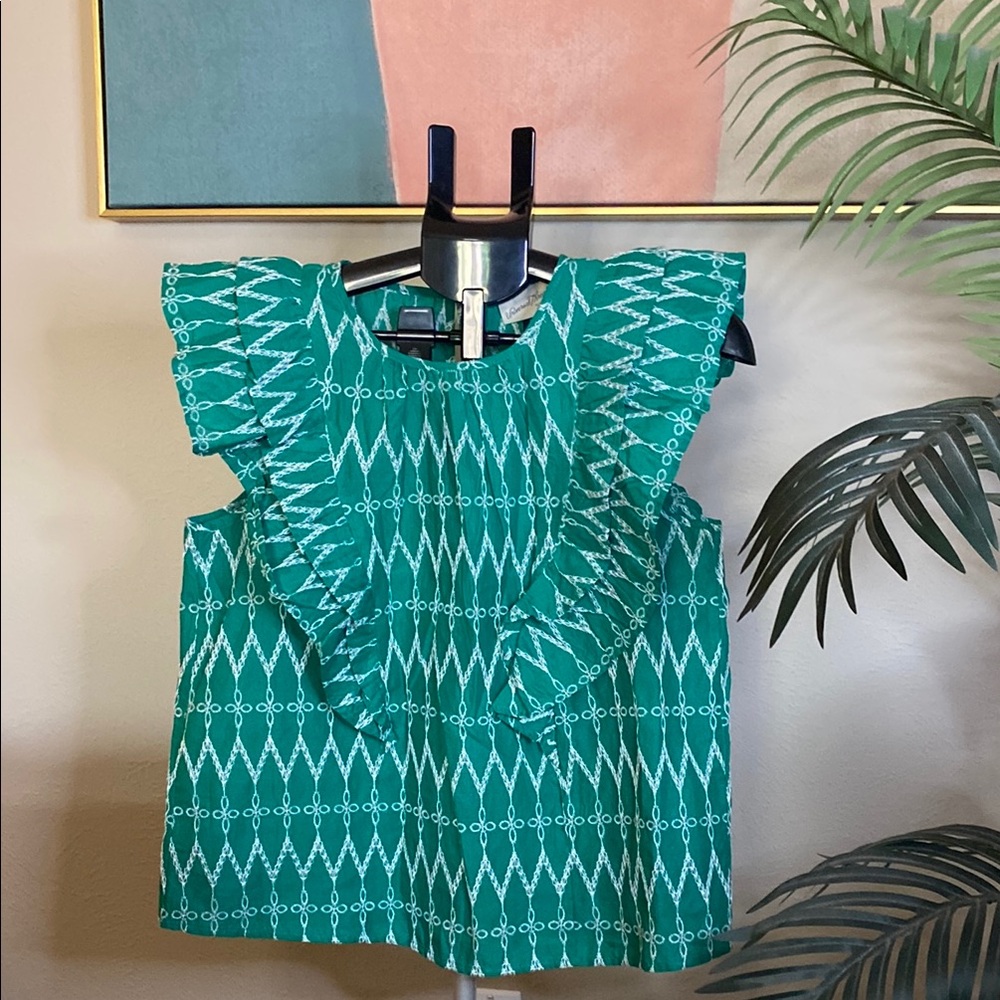 Universal Thread Teal Embroidered Blouse